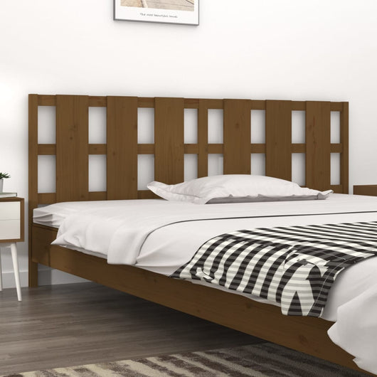 Testiera per Letto ambra 205,5x4x100 cm Legno Massello di Pino 818013