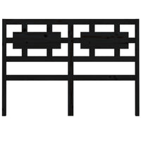 Testiera per Letto Nera 165,5x4x100cm in Legno Massello di Pino 818054