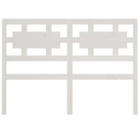 Testiera per Letto Bianca 205,5x4x100 cm Legno Massello di Pino 818061