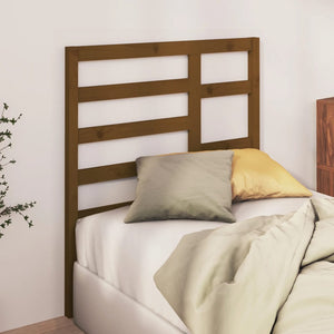 Testiera per Letto ambra 81x4x104 cm in Legno Massello di Pino