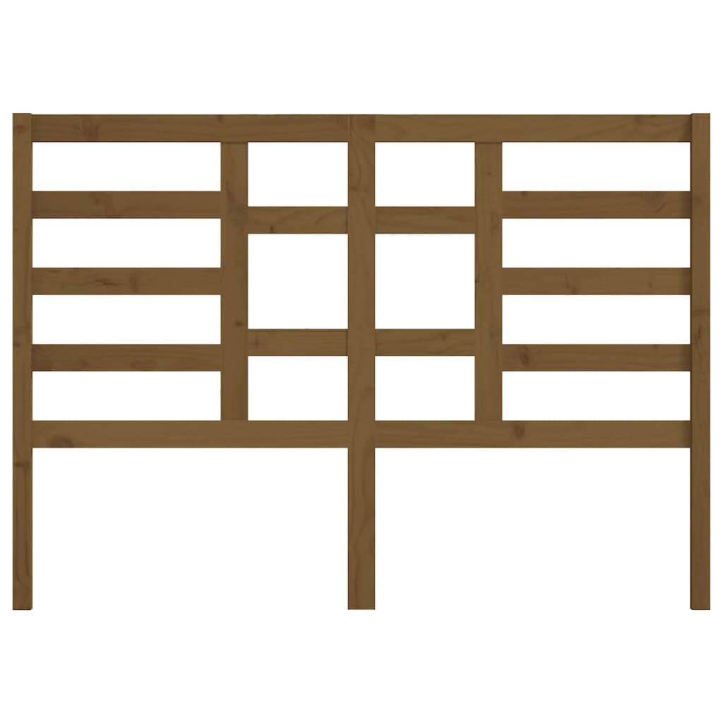 Testiera per Letto ambra 126x4x104 cm in Legno Massello di Pino