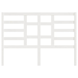 Testiera per Letto Bianca 146x4x104cm in Legno Massello di Pino 818141