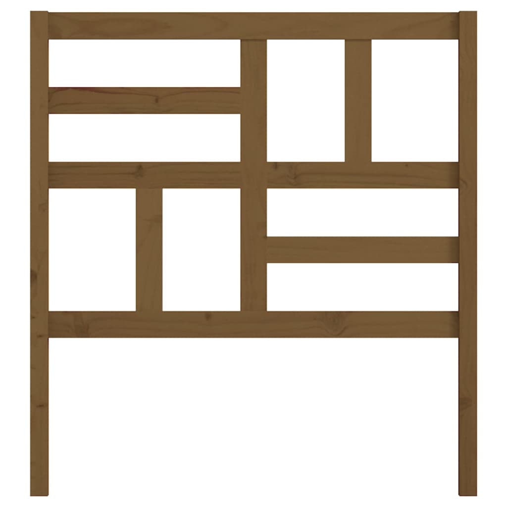 Testiera per Letto ambra 81x4x104 cm in Legno Massello di Pino 818168