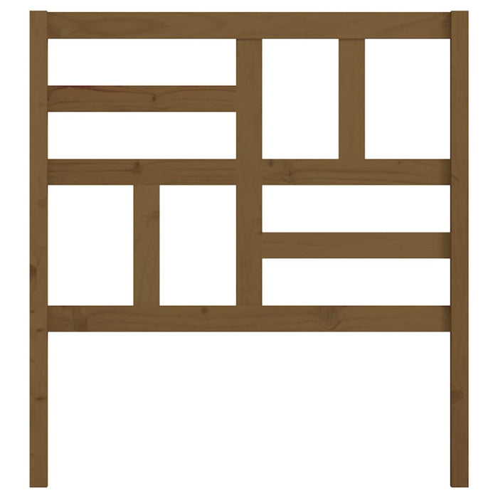 Testiera per Letto ambra 81x4x104 cm in Legno Massello di Pino 818168