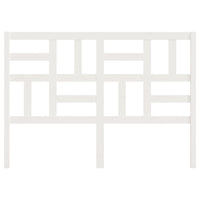 Testiera per Letto Bianca 156x4x104 cm Legno Massello di Pino 818196