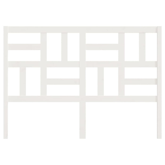 Testiera per Letto Bianca 156x4x104 cm Legno Massello di Pino 818196