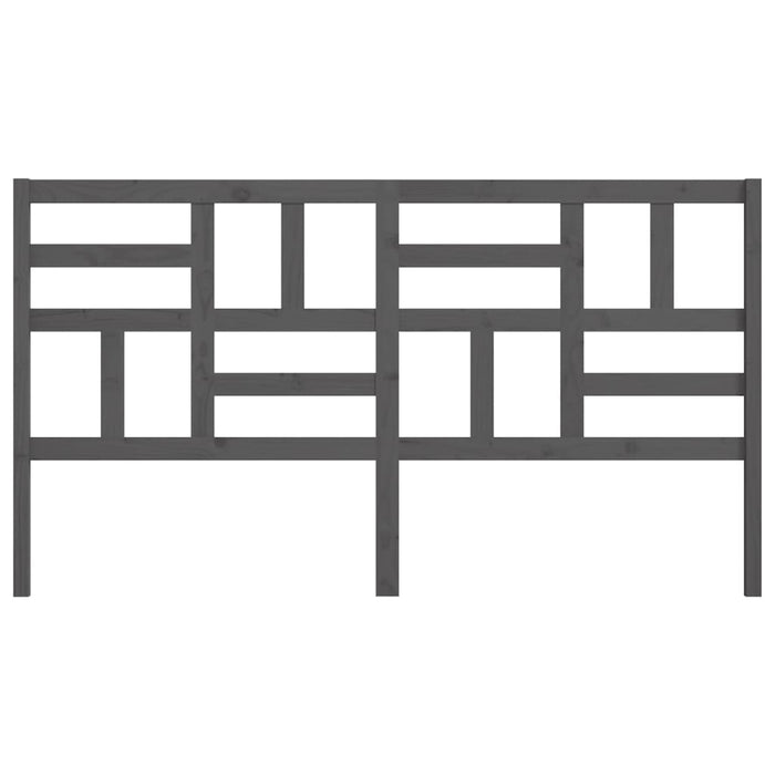 Testiera per Letto Bianca 206x4x104 cm Legno Massello di Pino 818212