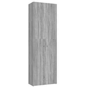 Armadio per Ufficio Grigio Sonoma 60x32x190cm Legno Multistrato 815280
