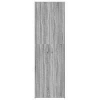 Armadio per Ufficio Grigio Sonoma 60x32x190cm Legno Multistrato 815280