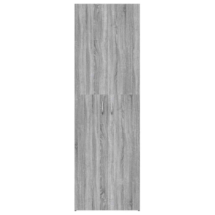 Armadio per Ufficio Grigio Sonoma 60x32x190cm Legno Multistrato 815280