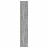 Armadio per Ufficio Grigio Sonoma 60x32x190cm Legno Multistrato 815280