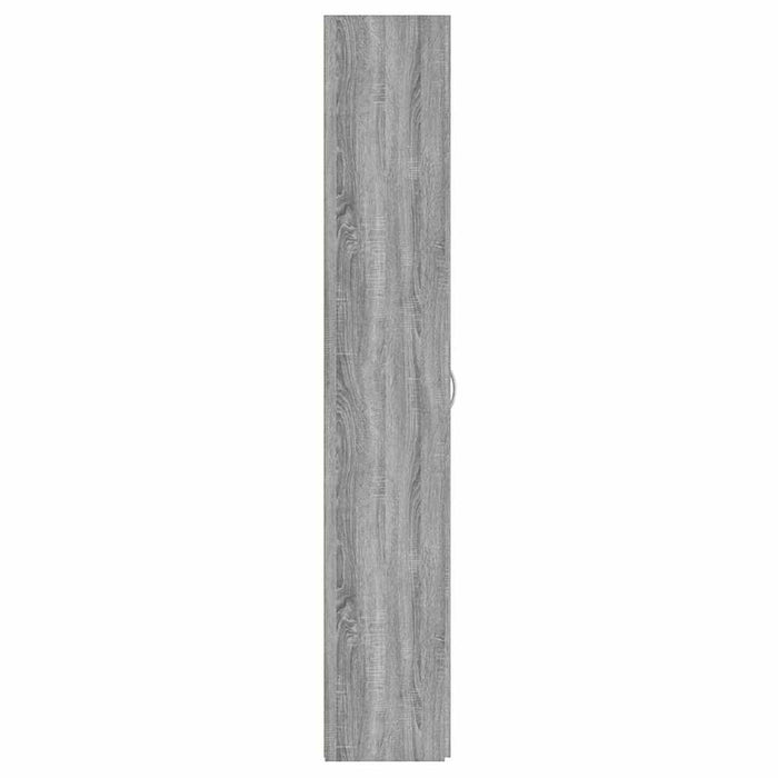 Armadio per Ufficio Grigio Sonoma 60x32x190cm Legno Multistrato 815280