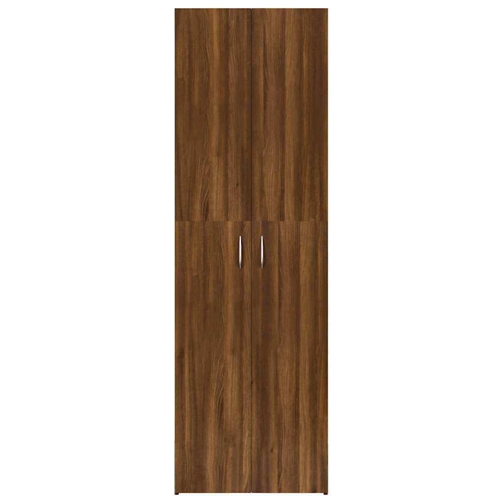 Armadio Ufficio Rovere Marrone 60x32x190 cm Legno Multistrato 815281