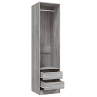 Armadio con Cassetti Grigio Sonoma 50x50x200 Legno Multistrato 815349