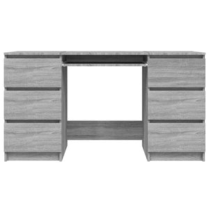Scrivania Grigio Sonoma 140x50x77 cm in Legno Multistrato 815439