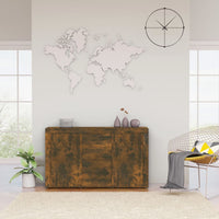 Credenza Rovere Fumo 120x36x69 cm in Legno Multistrato cod mxl 24204