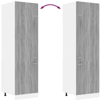 Armadio per Frigo “Lyon” Grigio Sonoma 60x57x207 cm 815601