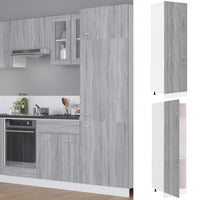 Armadio per Frigo “Lyon” Grigio Sonoma 60x57x207 cm 815601