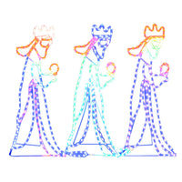 Figura Natalizia dei Tre Re Magi con 504 LED 99,5x45,5 cm 343285