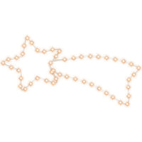 Figura Cometa di Natale con 48 LED Bianco Caldo 65x28 cm