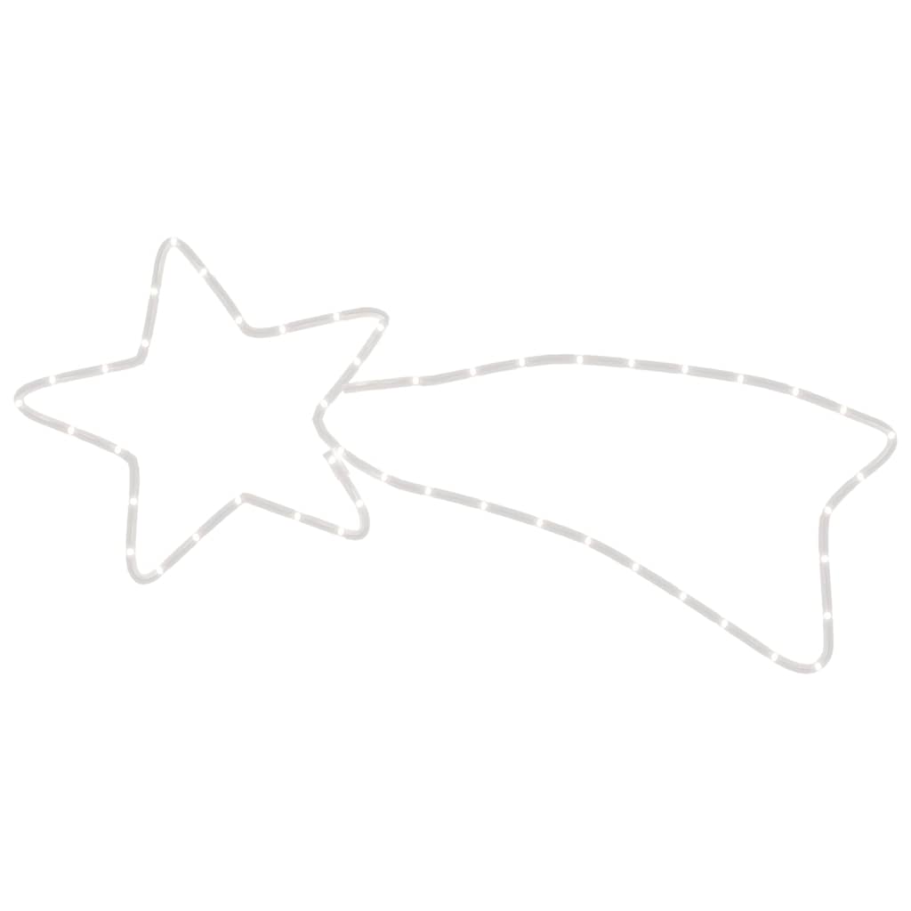 Figura Cometa di Natale con 48 LED-Luci decorative natalizie Bianco Caldo 65x28 cm