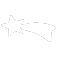 Figura Cometa di Natale con 48 LED-Luci decorative natalizie Bianco Caldo 65x28 cm