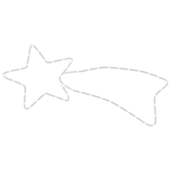 Figura Cometa di Natale con 48 LED-Luci decorative natalizie Bianco Caldo 65x28 cm