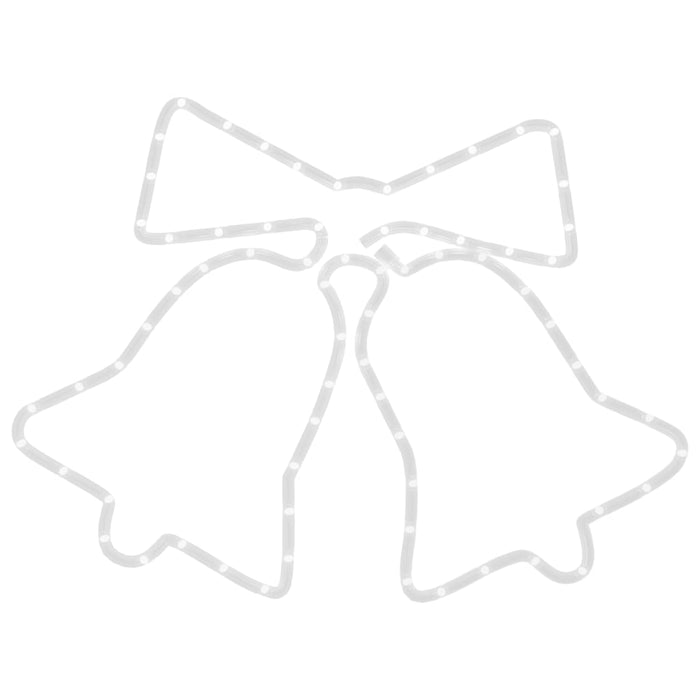 Figura Natalizia di Campane con 72 LED 50x56 cm cod mxl 41508
