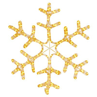 Figura Natalizia Fiocco di Neve 144 LED Bianco Caldo 59x59 cm 343295