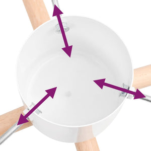 Supporto per Albero di Natale 46x46x21 cm 343331