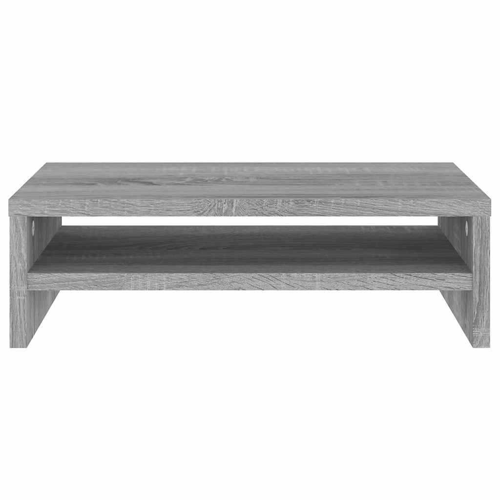 Supporto per Monitor Grigio Sonoma 42x24x13cm Legno Multistrato