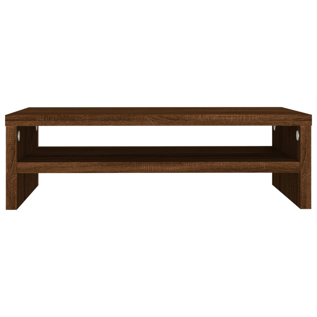 Supporto per monitor in rovere 42 x 24 x 13 cm derivati ​​del legno marrone 02_0029216