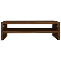 Supporto per monitor in rovere 42 x 24 x 13 cm derivati ​​del legno marrone 02_0029216