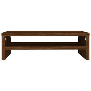Supporto per monitor in rovere 42 x 24 x 13 cm derivati ​​del legno marrone 02_0029216