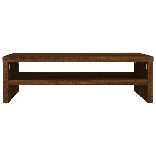 Supporto per monitor in rovere 42 x 24 x 13 cm derivati ​​del legno marrone 02_0029216