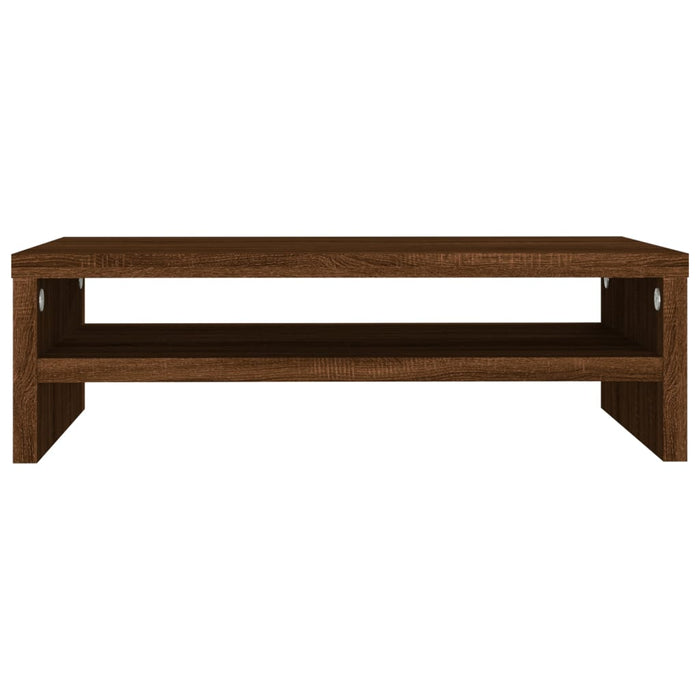 Supporto per monitor in rovere 42 x 24 x 13 cm derivati ​​del legno marrone 02_0029216