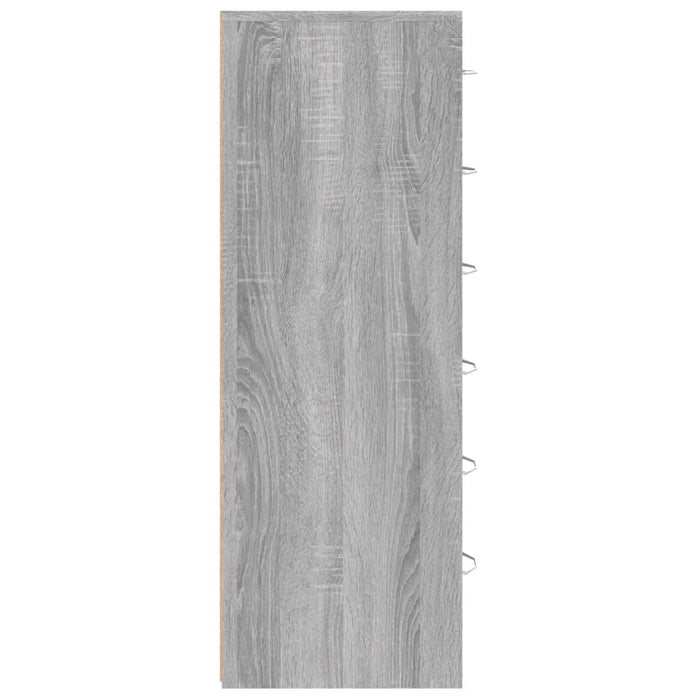 Credenza-Buffet-Armadio da cucina 6 Cassetti Grigio Sonoma 50x34x96 cm Legno Multistrato