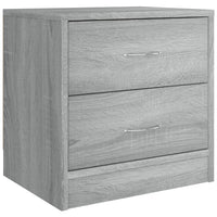 Comodino Grigio Sonoma 40x30x40 cm in Legno Multistrato cod mxl 30776