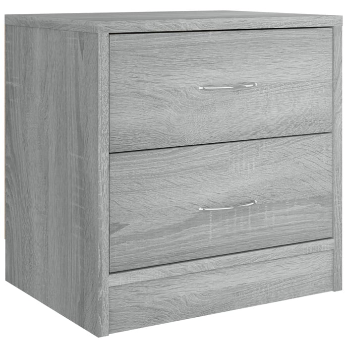 Comodino Grigio Sonoma 40x30x40 cm in Legno Multistrato cod mxl 30776