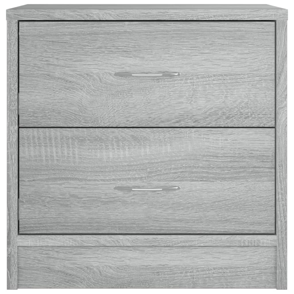 Comodino Grigio Sonoma 40x30x40 cm in Legno Multistrato cod mxl 30776