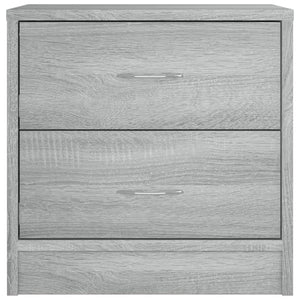 Comodino Grigio Sonoma 40x30x40 cm in Legno Multistrato cod mxl 30776