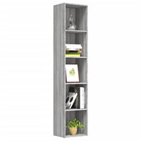Libreria Grigio Sonoma 40x30x189 cm in Legno Multistrato