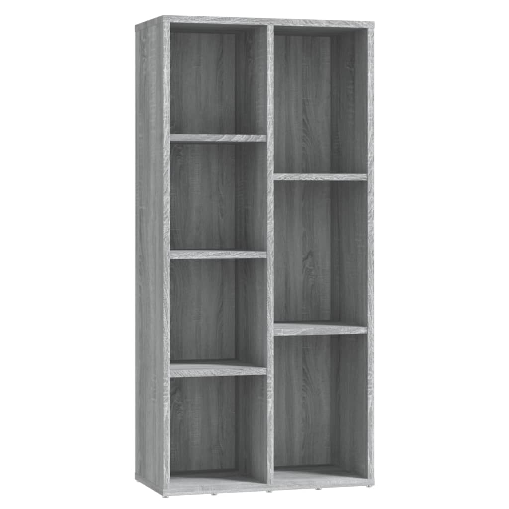 Libreria-Scaffale per Libri-Mobile di Stoccaggio Grigio Sonoma 50x25x106 cm