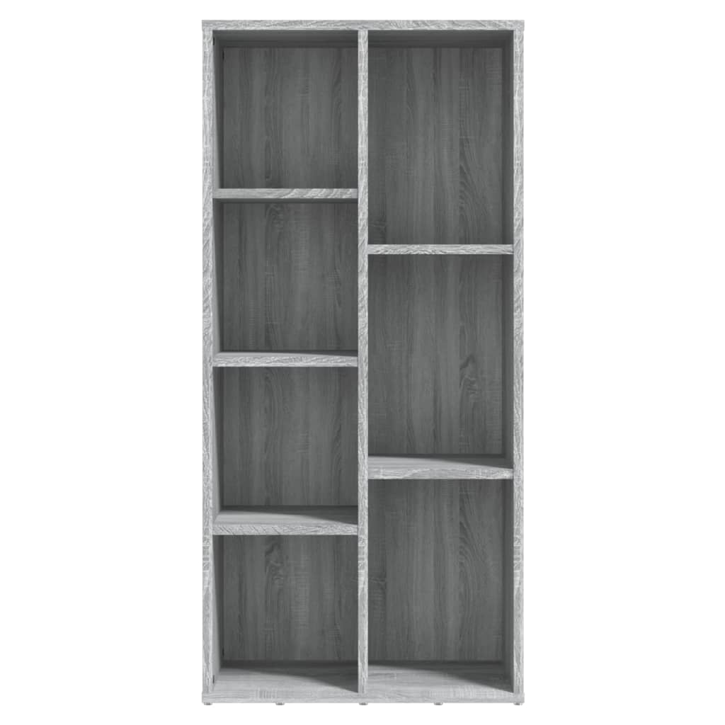 Libreria-Scaffale per Libri-Mobile di Stoccaggio Grigio Sonoma 50x25x106 cm