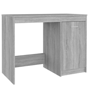 Scrivania Grigio Sonoma 100x50x76 cm in Legno Multistrato 815487
