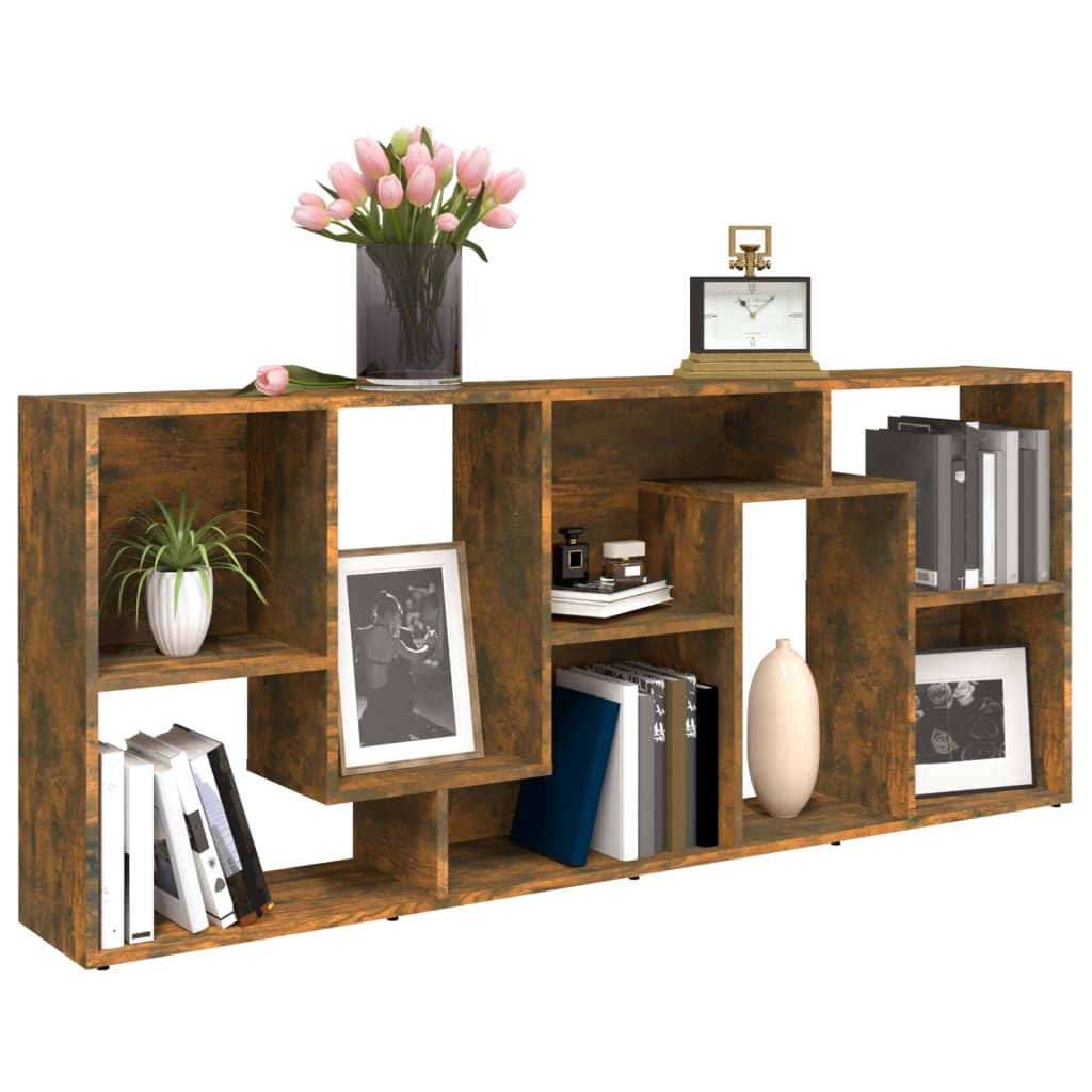 Libreria Rovere Fumo 67x24x161 cm in Legno Multistrato cod mxl 22929