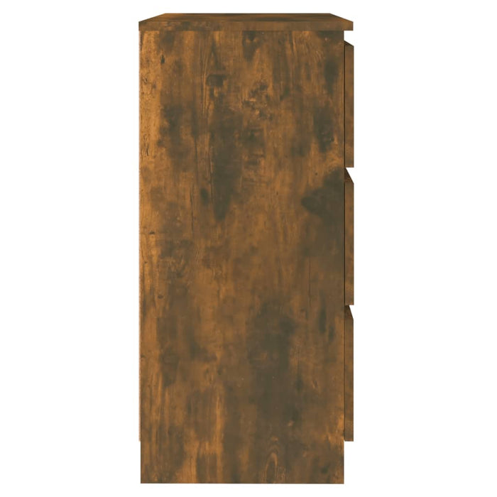 Credenza Rovere Fumo 60x35x76 cm in Legno Multistrato 815510