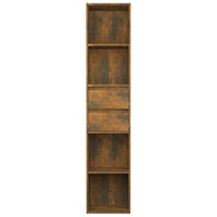 Libreria Rovere Fumo 36x30x171 cm in Legno Multistrato cod mxl 33774