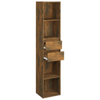 Libreria Rovere Fumo 36x30x171 cm in Legno Multistrato cod mxl 33774