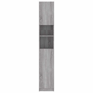 Armadietto Bagno Grigio Sonoma 32x25,5x190 cm Legno Multistrato cod mxl 11977